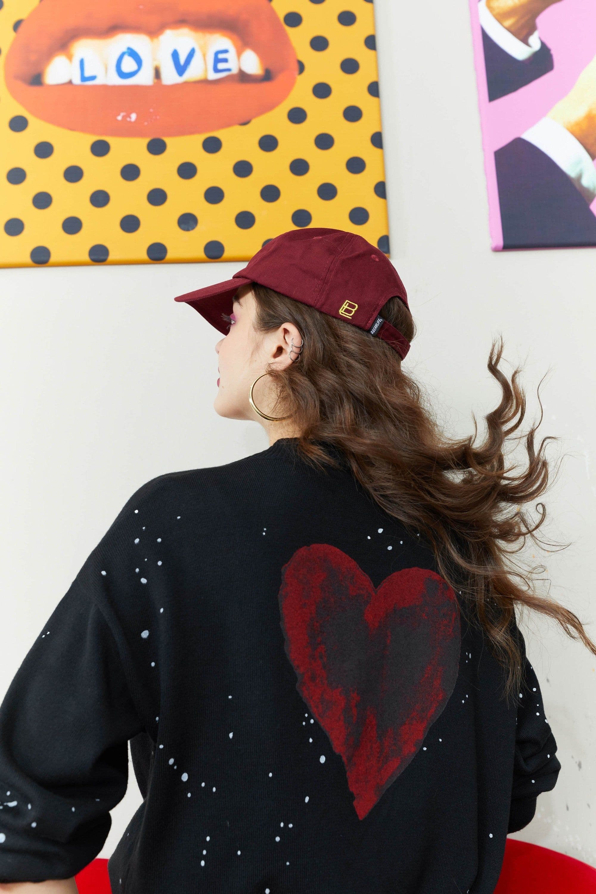 image-Solid Chic Love Single Breasted Knit Casual Women Cardigan Autumn