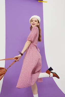 image-Love Print Casual Midi Holiday Dresses Women,Summer Vintage Short