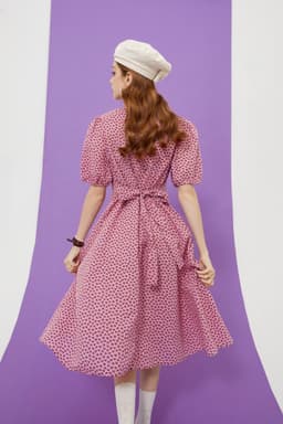 image-Love Print Casual Midi Holiday Dresses Women,Summer Vintage Short