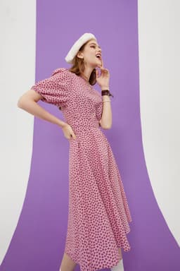 image-Love Print Casual Midi Holiday Dresses Women,Summer Vintage Short