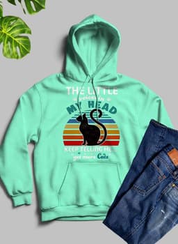 image-The Little Voices In My Head Keep Telling Me Get More Cats Hoodie