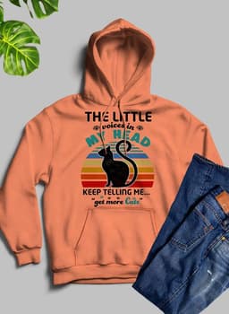 image-The Little Voices In My Head Keep Telling Me Get More Cats Hoodie