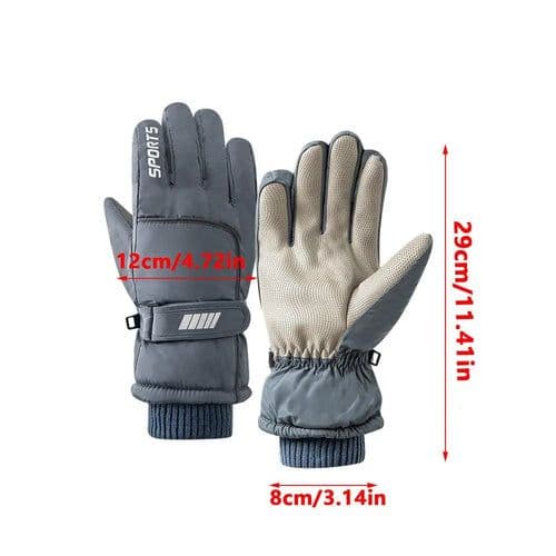 image-Men Winter Waterproof Cycling Gloves Outdoor Sports Running Motorcycle