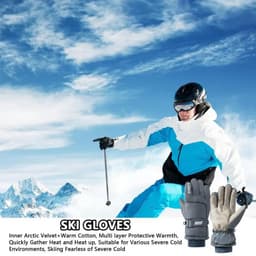 image-Men Winter Waterproof Cycling Gloves Outdoor Sports Running Motorcycle