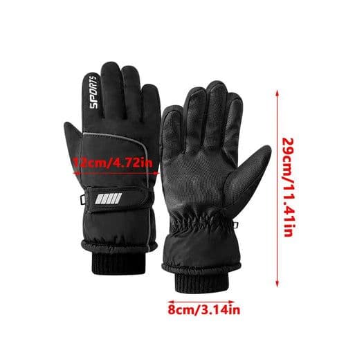 image-Men Winter Waterproof Cycling Gloves Outdoor Sports Running Motorcycle