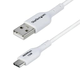 image-USB Cable Startech USB2AC1MNCWHE White 1 m