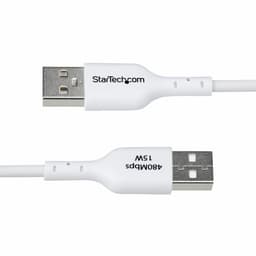 image-USB Cable Startech USB2AC1MNCWHE White 1 m