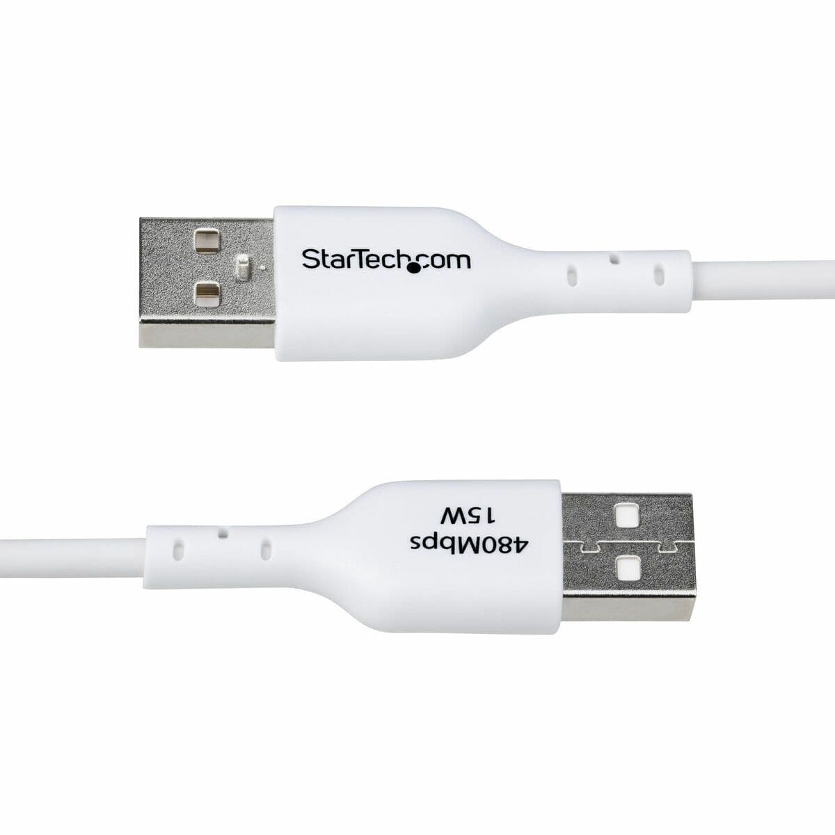image-USB Cable Startech USB2AC1MNCWHE White 1 m