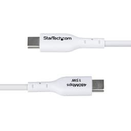 image-USB Cable Startech USB2AC1MNCWHE White 1 m