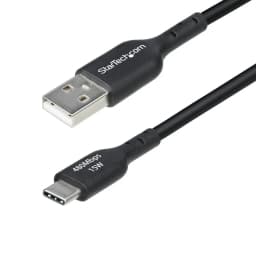 image-USB Cable Startech USB2AC2MNC Black 2 m