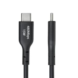 image-USB Cable Startech USB2AC2MNC Black 2 m