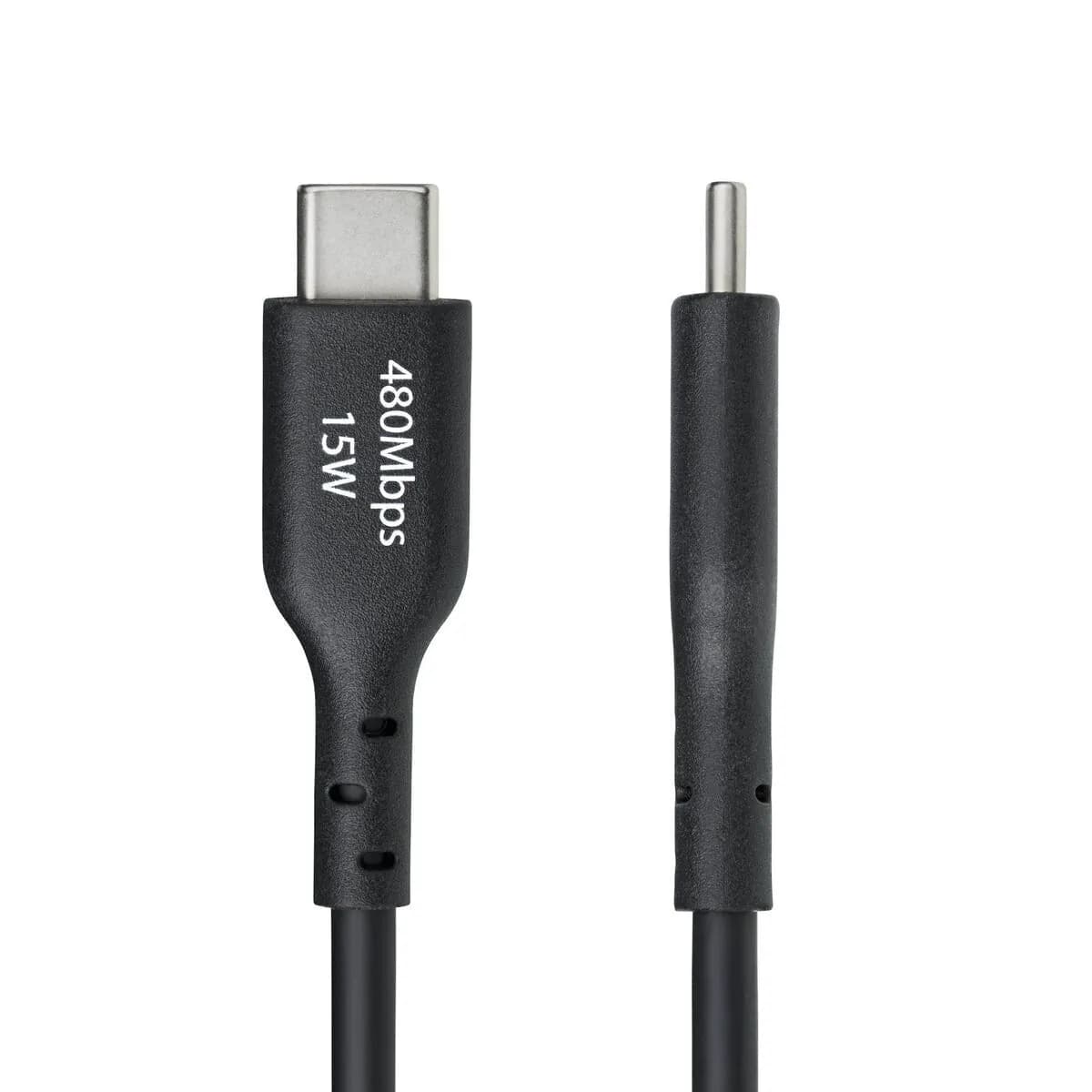 image-USB Cable Startech USB2AC2MNC Black 2 m