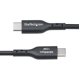 image-USB Cable Startech USB2AC2MNC Black 2 m