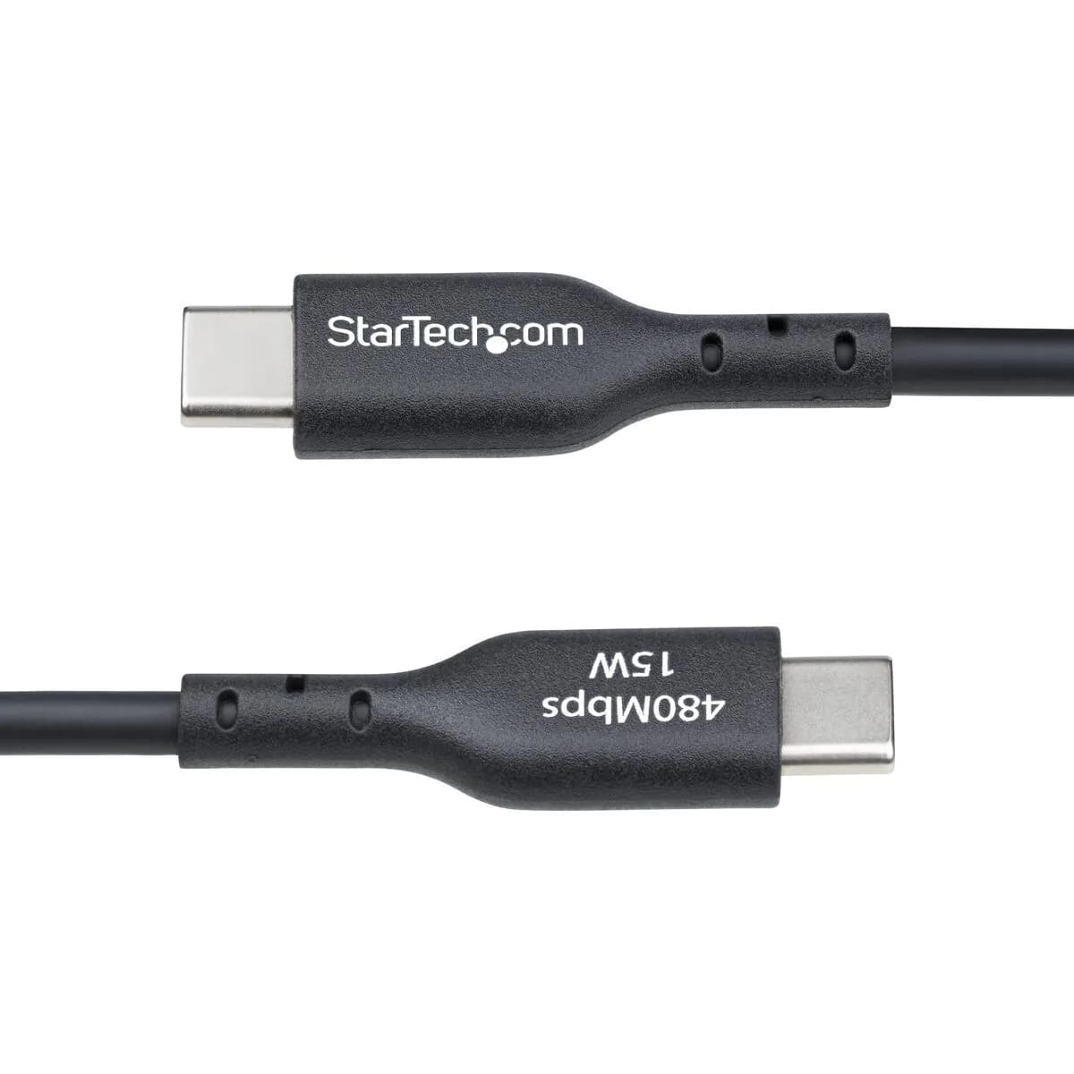 image-USB Cable Startech USB2AC2MNC Black 2 m