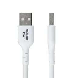 image-USB Cable Startech USB2AC3MNCWHE White 3 m