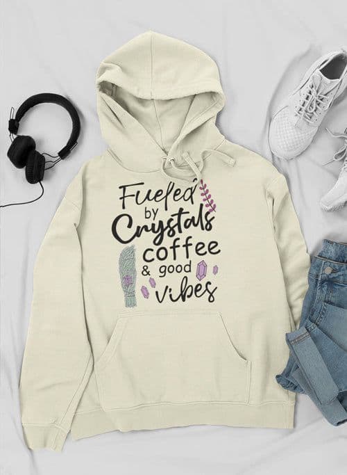 image-Fueled By Crystals Coffee & Good Vibes Hoodie