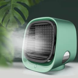 image-Portable USB Air Cooler Fan Mini Desktop Air Conditioner