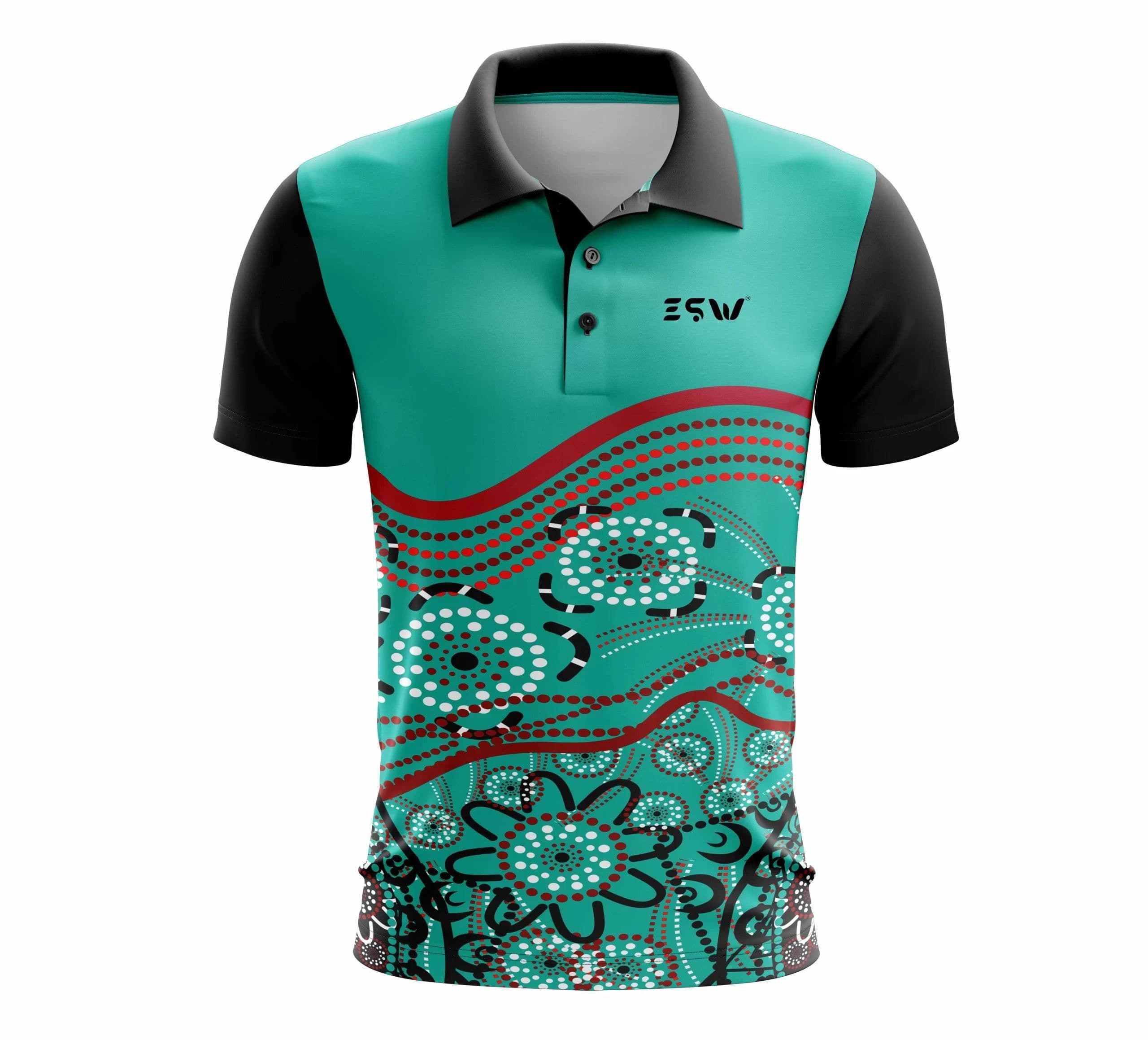 image-Men's Half Sleeve Printed Sportswear Jersey Color- Green, Black