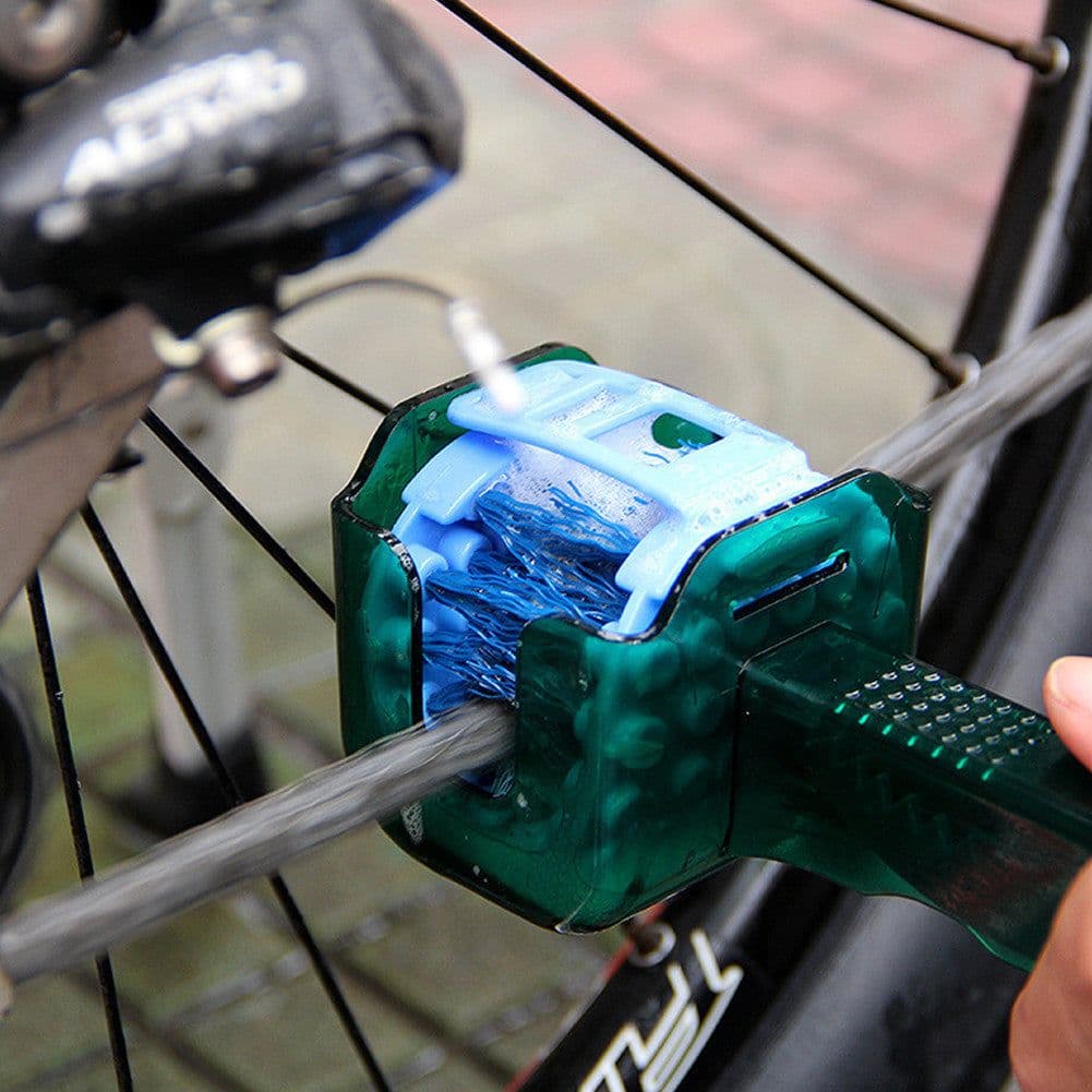 image-Bicycle Chain Cleaner Scrubber Brush Cycling Cleaning Kit