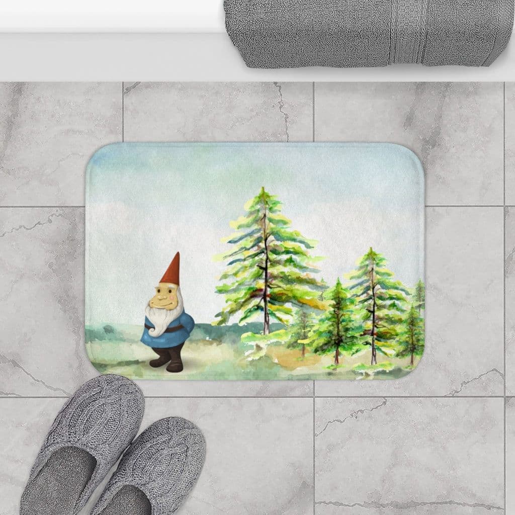 image-Magical Gnome in Forest Bath Mat Home Accents