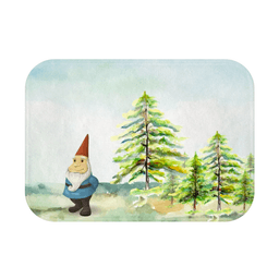image-Magical Gnome in Forest Bath Mat Home Accents