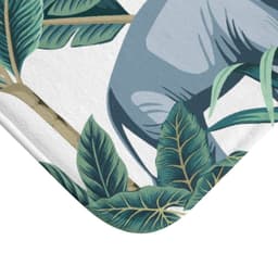 image-Auspicious Elephant in The Wild Bath Mat Home Accents