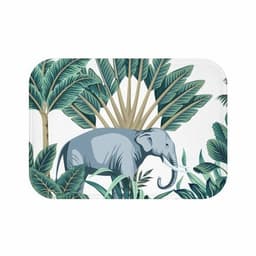 image-Auspicious Elephant in The Wild Bath Mat Home Accents