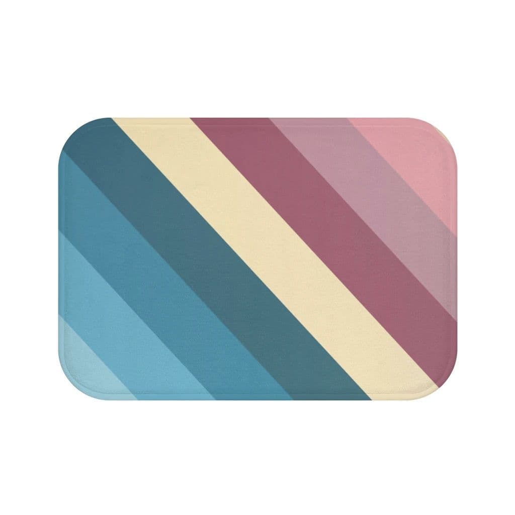 image-Striped Bath Mat Home Accents