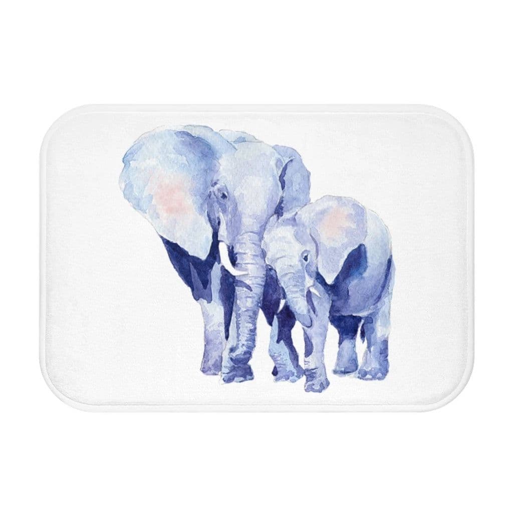 image-Mother and Baby Auspicious Elephant Bath Mat Home Accents