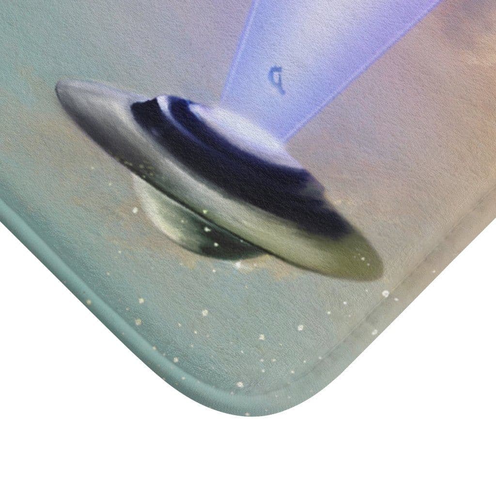 image-UFO Abducting Cow Bath Mat Home Accents
