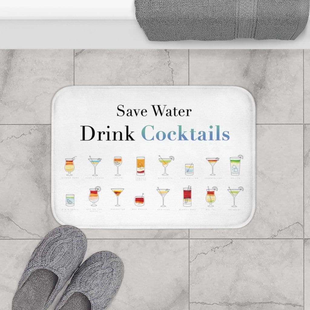 image-Drink Cocktail Bath Mat Home Accents