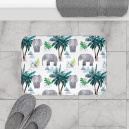 image-Lucky Elephant Bath Mat Home Accents