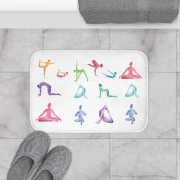 image-Yoga Sanctuary Zen Bath Mat Home Accents