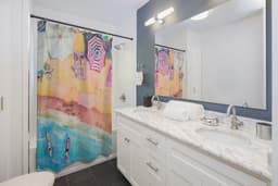 image-Colorful Day at the Beach Shower Curtains Home Decor