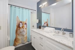 image-Cat Rules Shower Curtains
