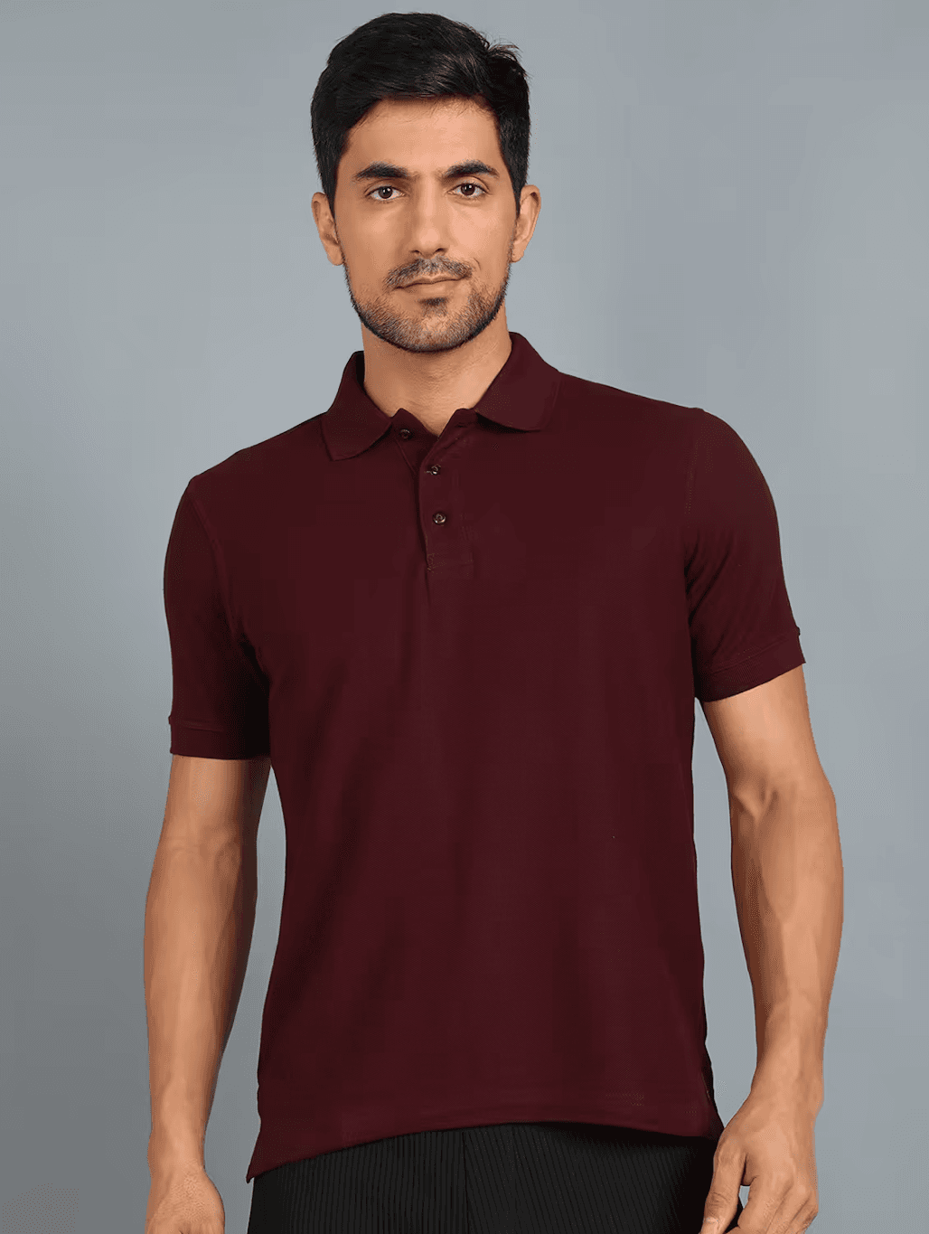 image-Men's Stylish Polyster Half Sleeve Sport Tshirt (Size-L)