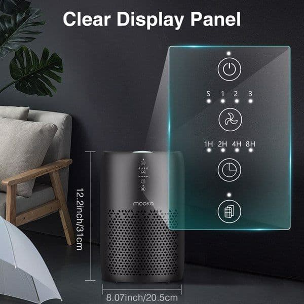 image-Air Purifier for Home Large Room H13 HEPA Filter Air Cleaner