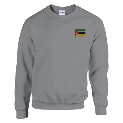 image-Sweat-shirt Drapeau du Mozambique en broderie
