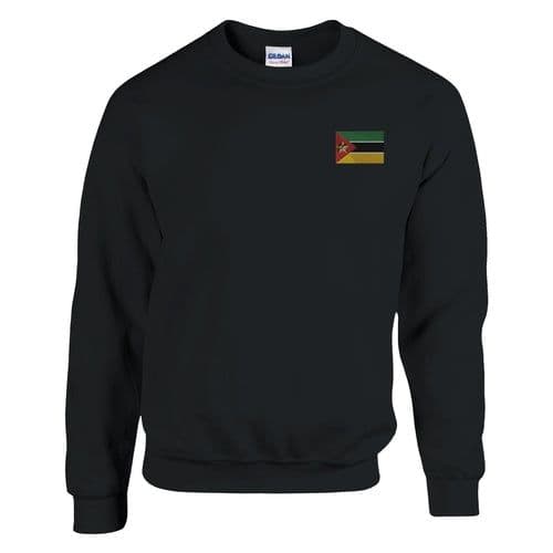 image-Sweat-shirt Drapeau du Mozambique en broderie