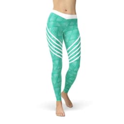 image-Turquoise Sports Leggings
