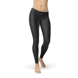 image-Womens Black Carbon Fiber Leggings