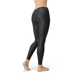 image-Womens Black Carbon Fiber Leggings