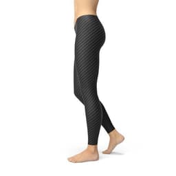 image-Womens Black Carbon Fiber Leggings