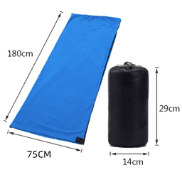 image-Lightweight Polar Fleece Camping Sleeping Bag