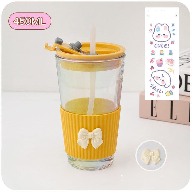 image-Niche Portable Children's Cute Glass Water Cup