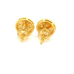 image-DRACONIS 0.41 CTW 925 GOLD MOISSANITE ICED OUT EARRING | 995002