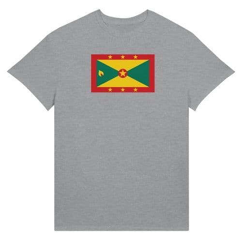 image-Drapeau de la Grenade - T-shirt unisexe ras du cou en coton ultra |