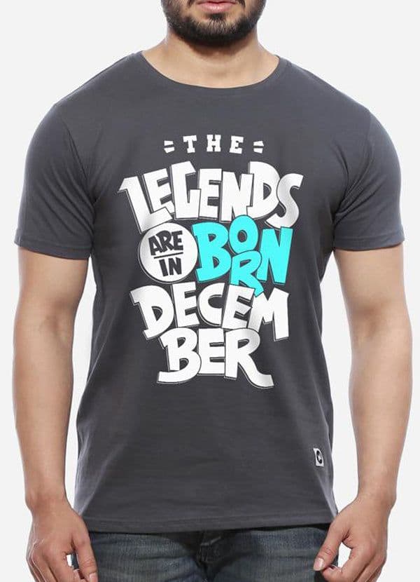 image-Legends Are Born In December - T Shirt