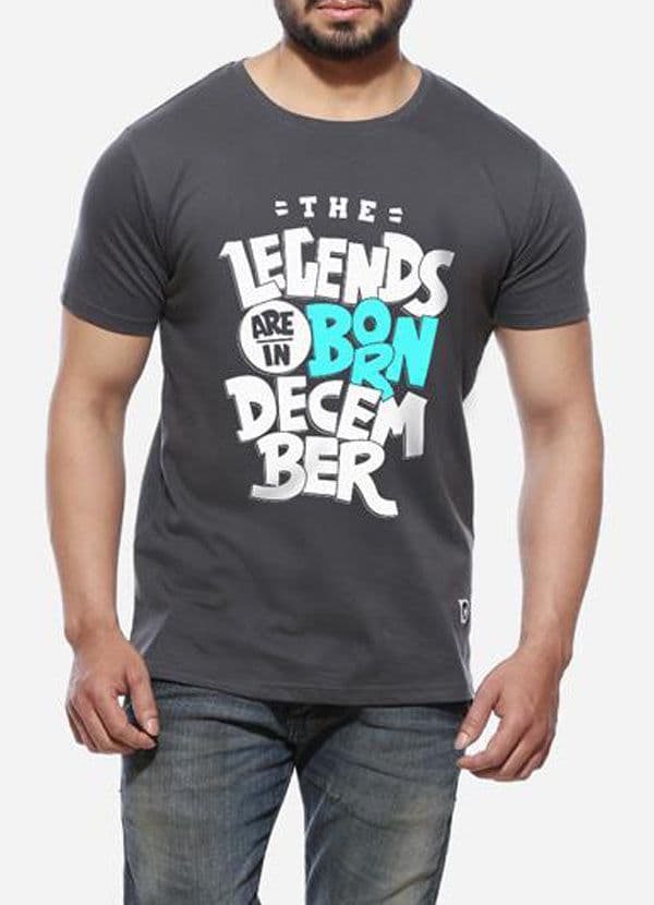 image-Legends Are Born In December - T Shirt