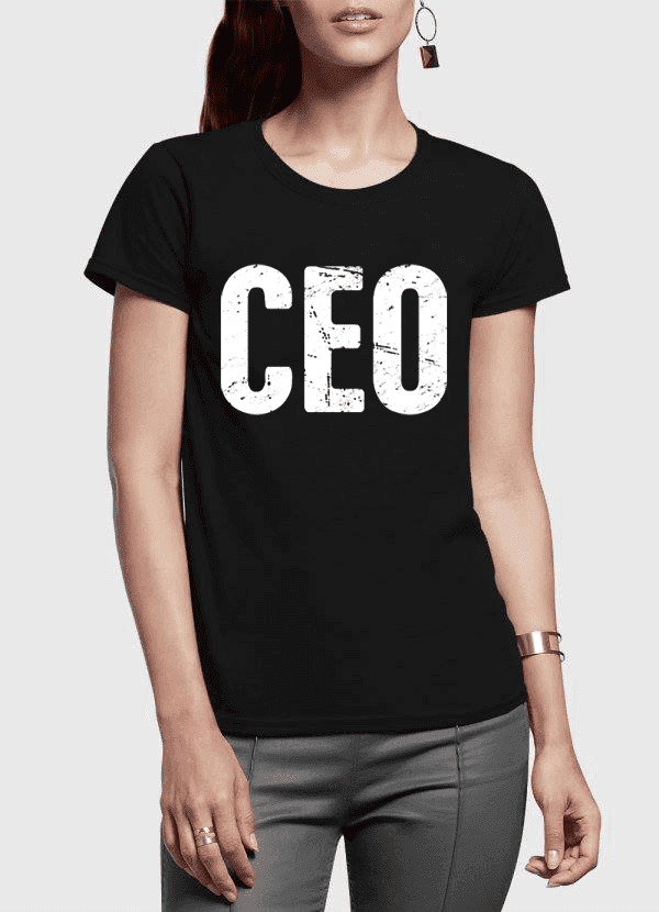 image-CEO Half Sleeves Women T-shirt